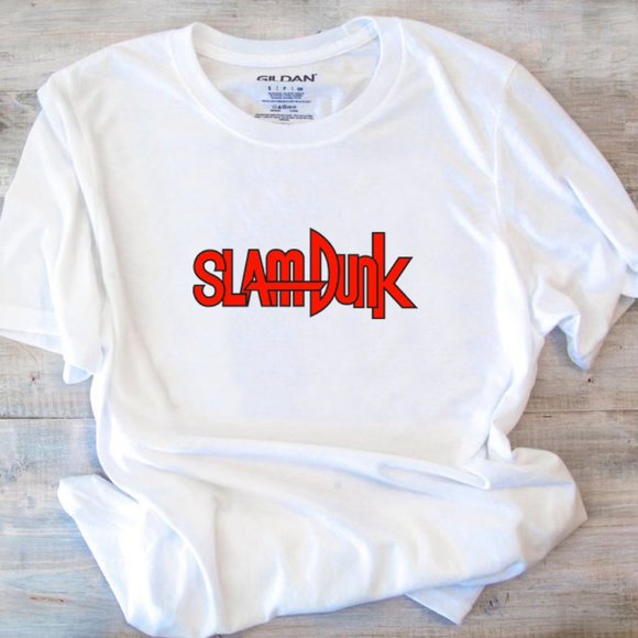 Slam Dunk Logo White T-Shirt - Picture 1 of 1